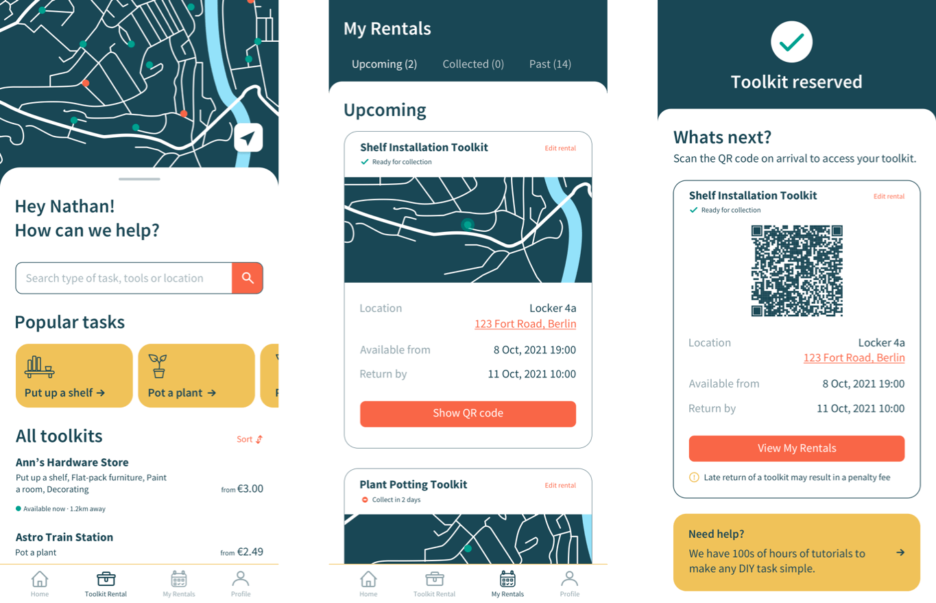 Preview of how the app mocks were looking