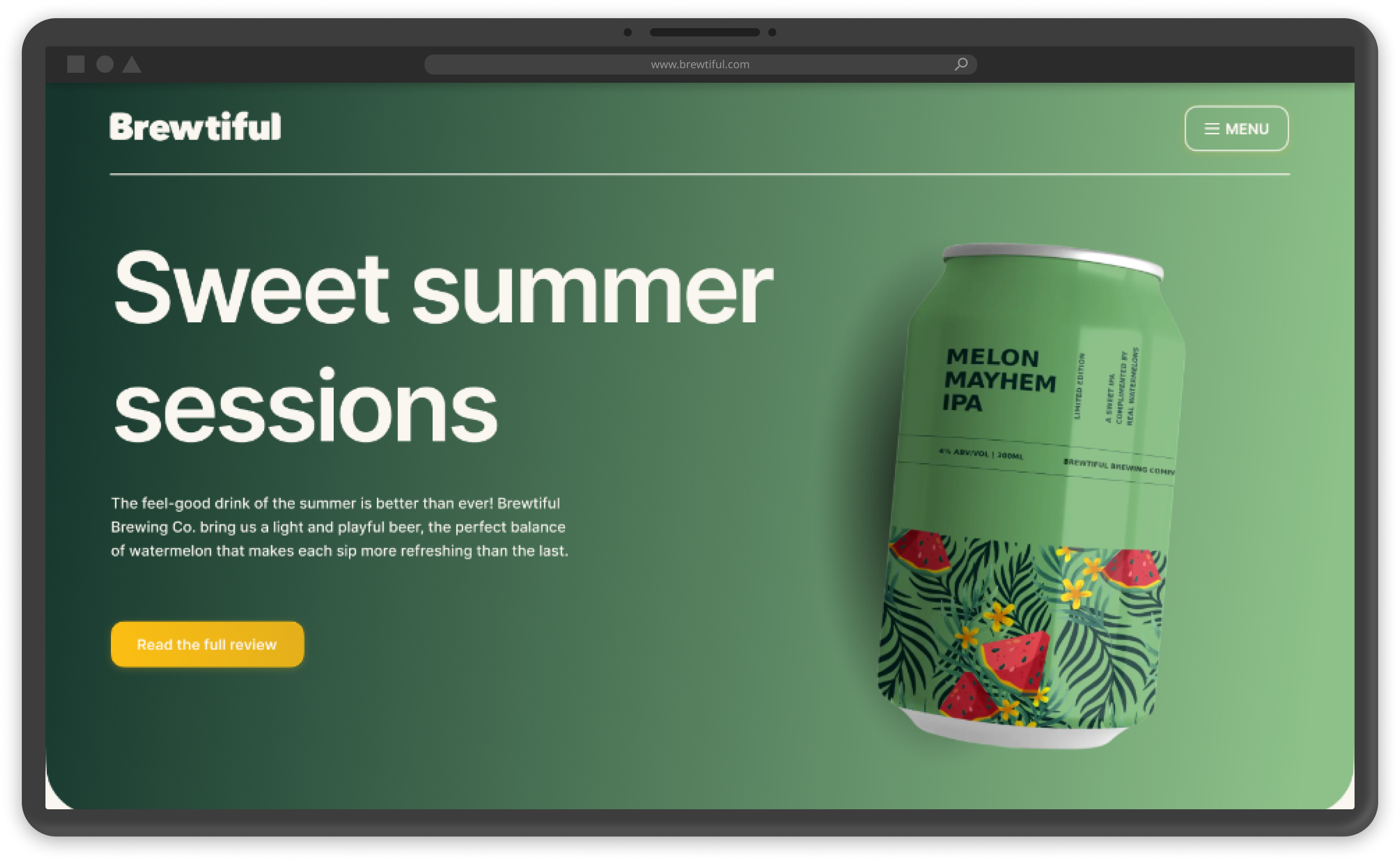 Small mock of end product